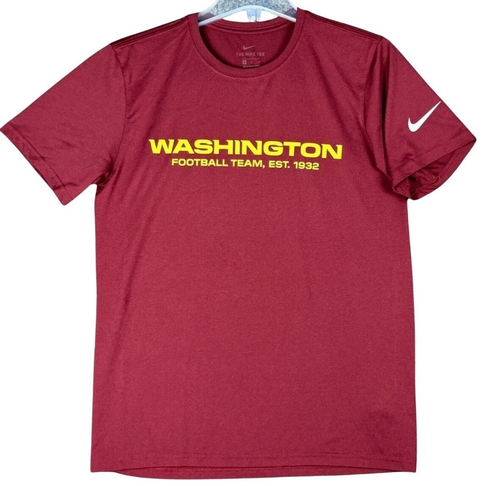 Nike‎ Washington Football Team Men's M Burgundy Dri-FIT Shirt Gameday Gym NFL